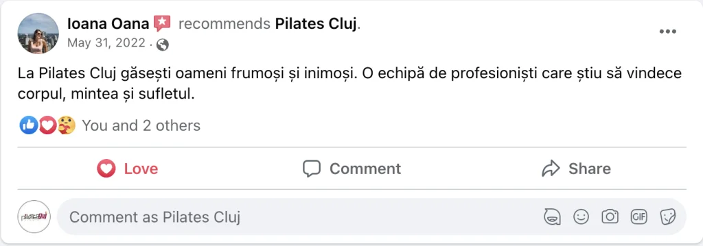 Recenzie Facebook - Ioana Oana