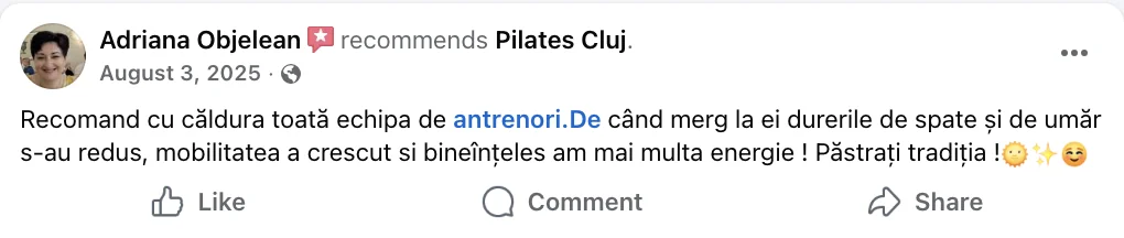 Recenzie Facebook - Adriana Objelean
